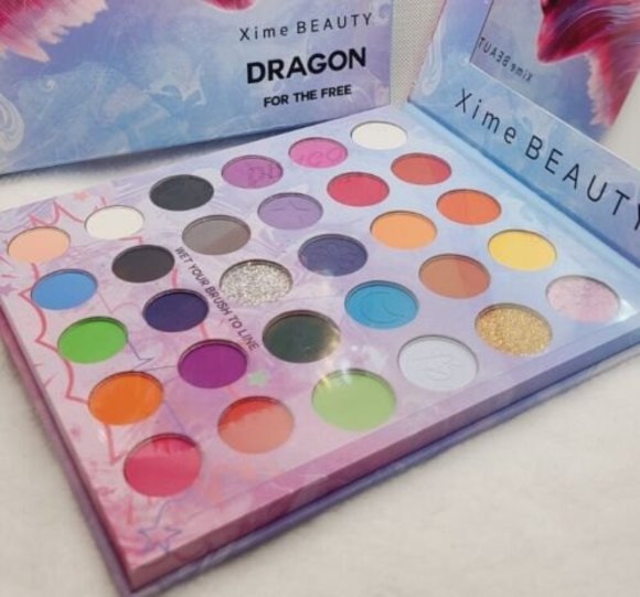 Xime Beauty Dragon 30 Colors Eyeshadow Palette Wet Brush Eye Shadow Color - Picture 2 of 2